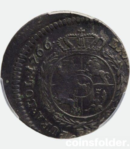 Poland coin 1766 4 Groschen - 1 Zloty
