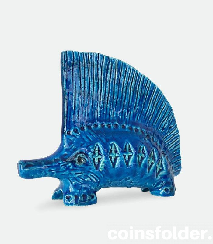 Aldo Londi Bitossi Italian Ceramic Hedgehog Figurine