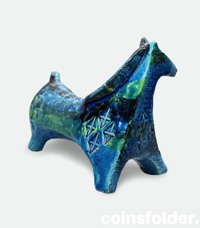 Aldo Londi Bitossi Italian Vintage Ceramic Horse Figurine