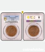 1755 Russian 1 Kopeck Eagle in the Clouds copper coin PCGS XF45 Bitkin R