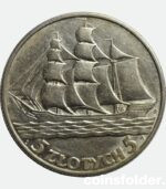 5 Zlotych 1936 Sail Ship Poland silver coins