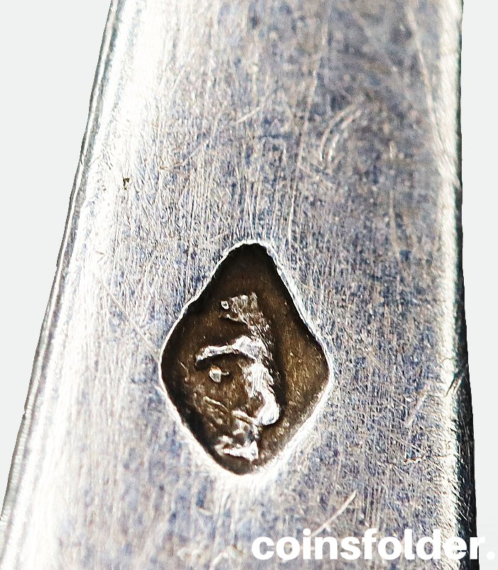 Antique Russian silver spoon hallmark