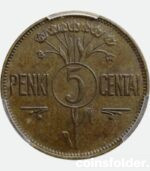 Lithuania coins 1925 5 Cents