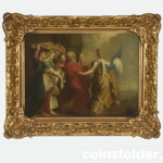 Old Flemish Painting Lot's family leaving Sodom after Peter Rubens