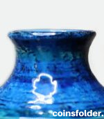 Vintage Aldo Londi Bitossi Vase Rimini Blu collection