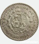1 Peso 1964 Mexican silver coin