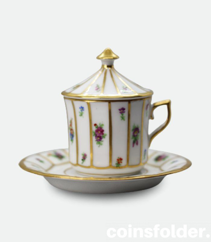 Royal Copenhagen pocelain Cream Cup with Lid and Saucer