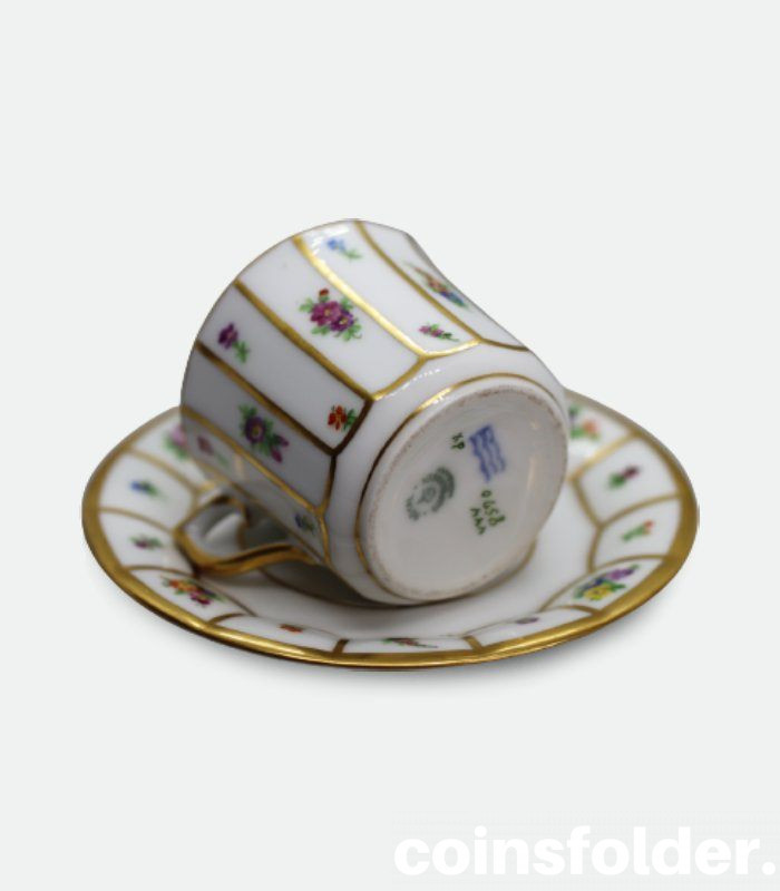 Royal Copenhagen pocelain Cream Cup with Lid and Saucer