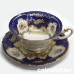 Vintage German Koenigl. pr. Tettau Pocelain Cup with Saucer