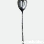 Antique Russian sterling silver teaspoon late 19th