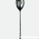 Antique Russian sterling silver teaspoon late 19th