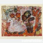 Theo Tobiasse "La cloche" Art Lithograph Lithography Signed