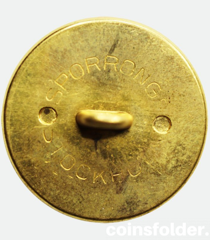 Gilt Livery Button with the family coat of arms of wachtmeister