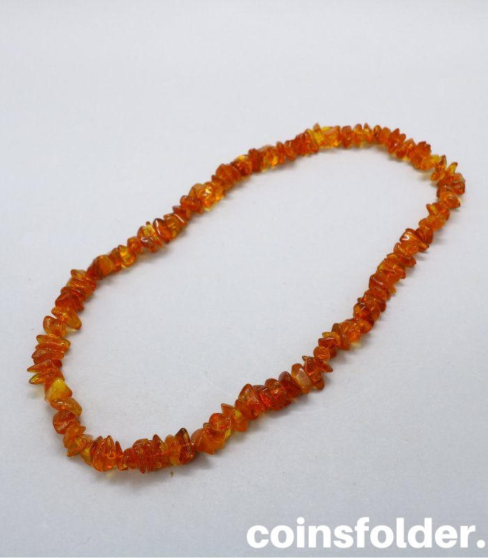 Vintage Baltic Amber Neckles made of Natural Nugget