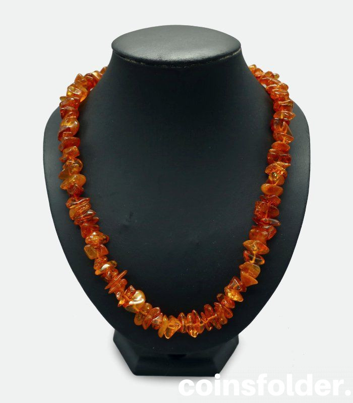 Vintage Baltic Amber Neckles made of Natural Nugget