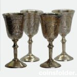 Antique English EPNS shots glasses late 19th century