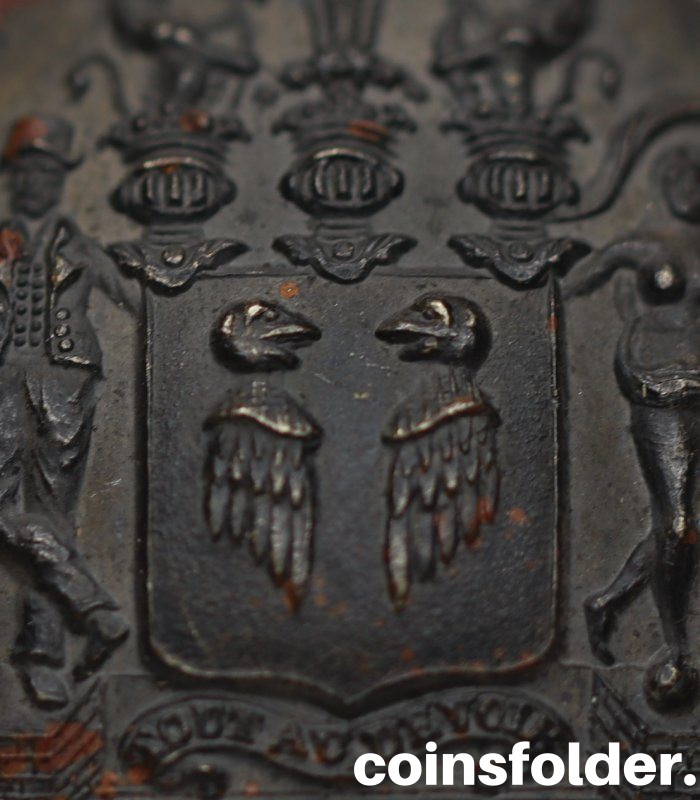 Livery Button with the family coat of arms of Von Platen