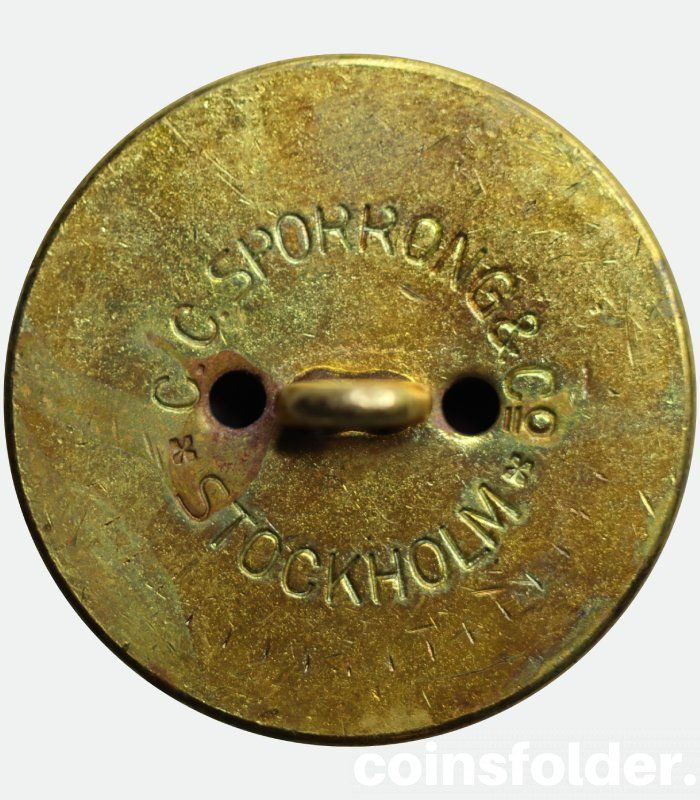 Antique Livery Button with the family cresrt of Hamilton