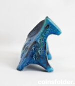 Aldo Londi for Bitossi Rimini Blu ceramic Horse figurine