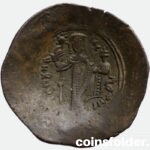 1143-1180 Aspron trachy Coin, Manuel I Comnenus, Constantinople Byzantium, Billon EF