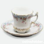 Antique Germany C.T. Altwasser Porcelain Cup and Saucer 1875-1935