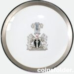 Antique Germany Porcelai Plate Dish with the family coat of arms of von Platen