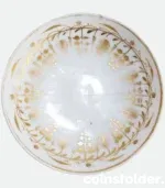 Antique Imperial Gilded Porcelain Bone China Cup and Saucer 1800s