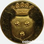 Livery Button with the family coat of arms of von Rosen