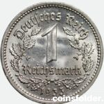 Germany - Third Reich 1 reichsmark, 1933 A