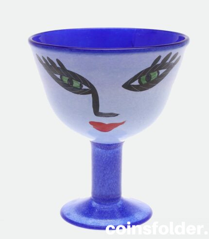 Ulrica Hydman Vallien, Kosta Boda - Glass Bowl on foot, Vase