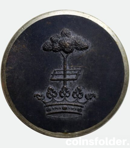 Livery Button with the family coat of arms of Hamilton