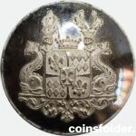 Livery Button with the Coat of Arms / Family Crest of Sack