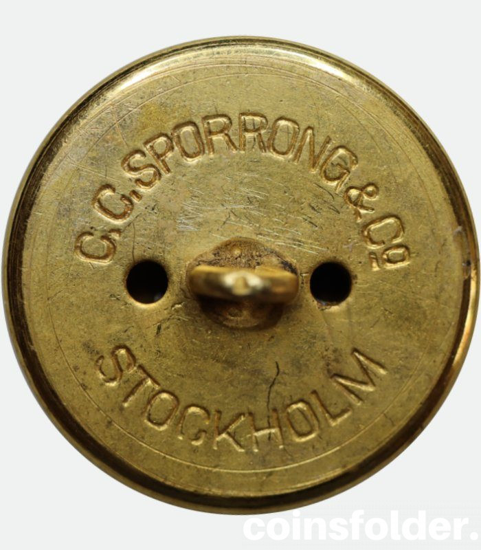 Livery button with the family coat of arms of Gyldenstolpe