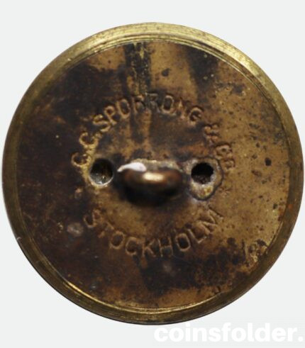 Livery button with the family coat of arms of Sparre af Rossvik