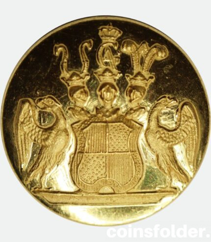 Livery button with the family coat of arms of Thott