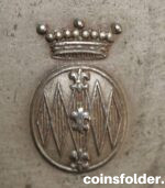 Antique 1921 Sterling Silver Medallion Pendant with Coat of Arms / Family Crest Laurens de Geer (de Geer af Leufsta)