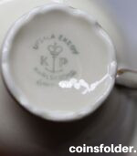 Vintage Upsala Ekyby Karlskrona Porcelain Cup and Saucer