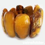 Vintage Baltic Amber Egg Yolk BraceletVintage Baltic Amber Egg Yolk Bracelet