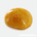 Vintage Baltic Amber Egg Yolk Butterscotch Brooch