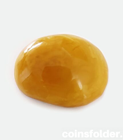 Vintage Baltic Amber Egg Yolk Butterscotch Brooch