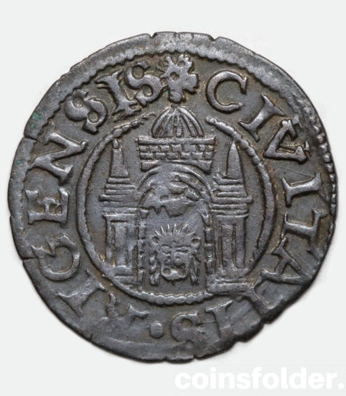 1572 1 Schilling, Free city of Riga, Livonia