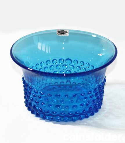 Blue Glass Bowl by Saara Hopea "Nyppylä" Finland