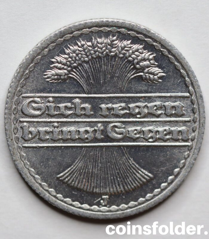 Germany - Weimar Republic 50 Pfennig, 1921 J