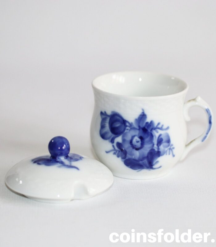 Royal Copenhagen Porcelain Creme Cup with Lid