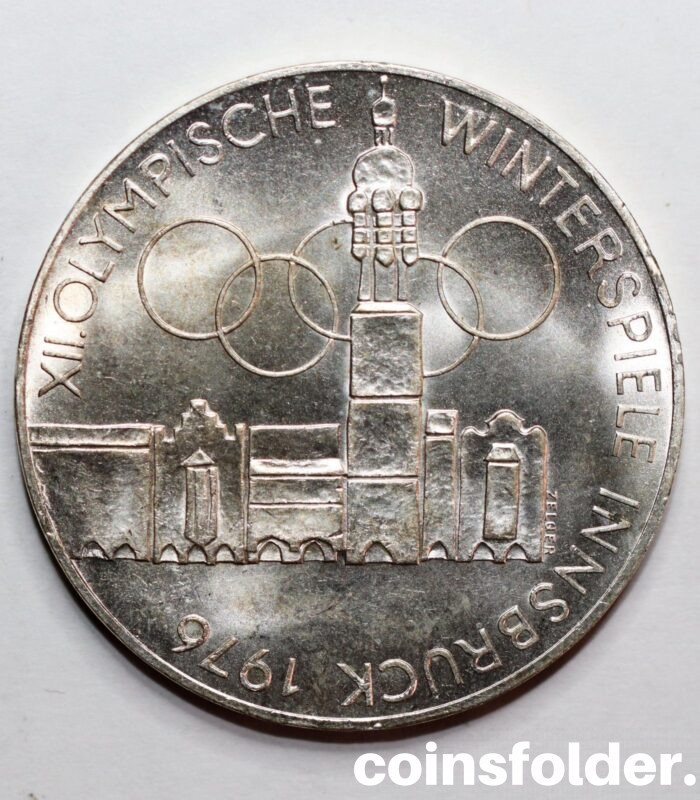 Austria 100 Schilling, XII Winter Olympics, 1976