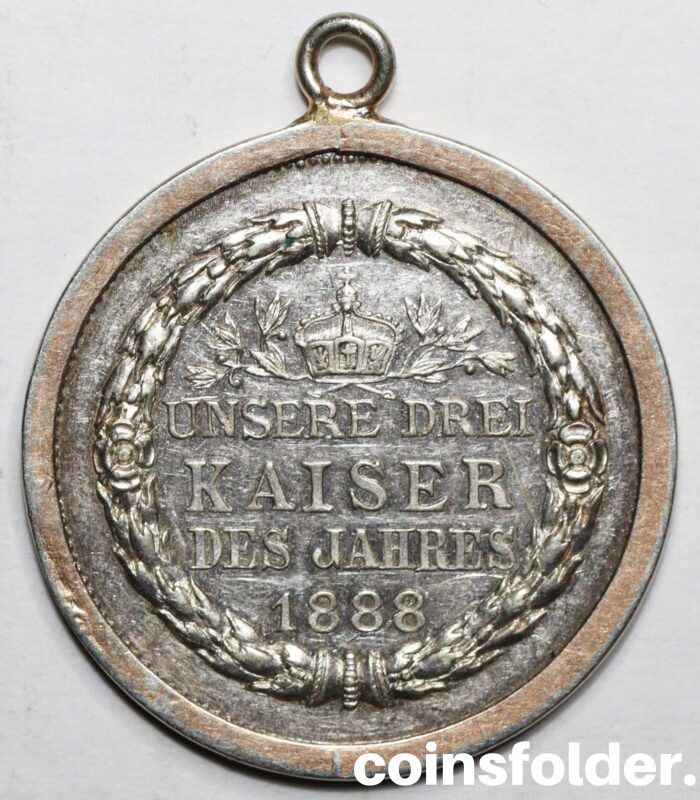 Germany Token/Medal, Drei Kaiser Jahr Unser Schmerz und Stolz, 1888