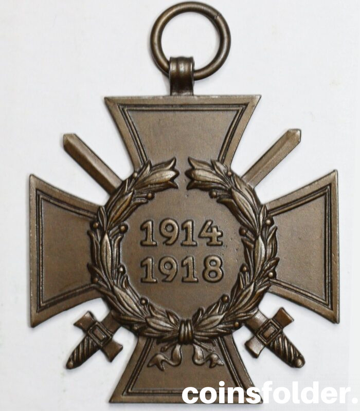 WWI Germany Medal, The Honour Cross of the World War (Hindenburg Cross) 1914-1918