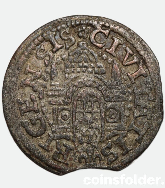 1577 1 Schilling, Free city of Riga, Livonia, Type 4