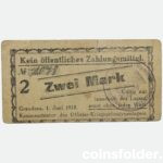 1918 5 Mark, Graudenz Lager