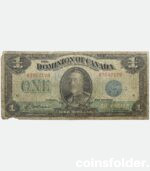 1923 Canada Large size 1 Dollar, Blue Seal